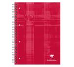 Bind'O Block cahier reliure intégrale A4+ 160 pages détachables perforées 4 trous grands carreaux + cadre en-tête 4 couleurs de bandes - Assortis