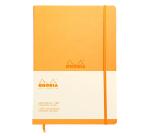 Webnotebook A4 192 pages uni papier ivoire 90g fermeture élastique - Orange