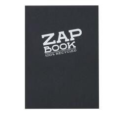 Zap Book carnet collé 160F A6 80g - Noir