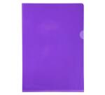 Etui carton de 100 pochettes coin PVC lisse haute résistance 13/100e - A4 - Violet