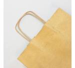 Paq.25 sacs kraft lisse, 22x10x27cm, Or - Or