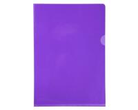 Sachet de 10 pochettes coin PVC lisse haute résistance 13/100e - A4