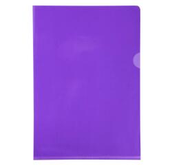 Sachet de 10 pochettes coin PVC lisse haute résistance 13/100e - A4 - Violet