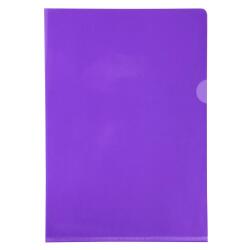 Sachet de 10 pochettes coin PVC lisse haute résistance 13/100e - A4 - Violet