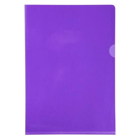 Sachet de 10 pochettes coin PVC lisse haute résistance 13/100e - A4