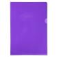 Sachet de 10 pochettes coin PVC lisse haute résistance 13/100e - A4