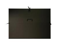 Carton à dessin Kraft 3 cordons 75x105cm avec poignée - Noir