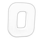 Petite lettre O 12cm - Blanc