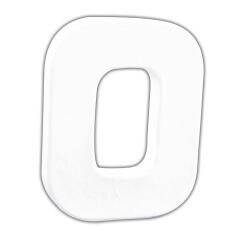 Petite lettre O 12cm - Blanc