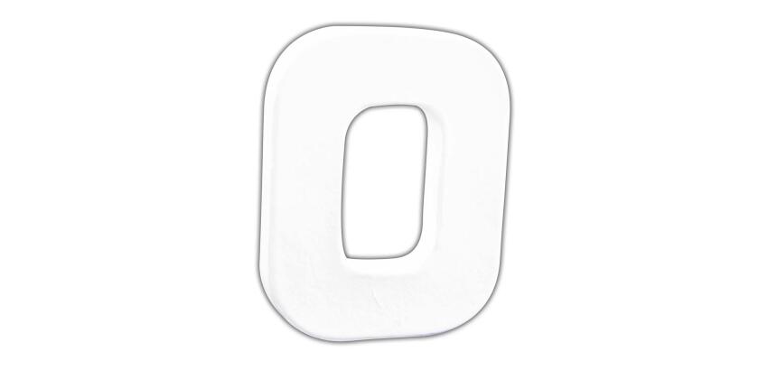 Petite lettre O 12cm - Blanc