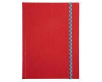 Iderama notebook 220x170, 192 lined pages - red