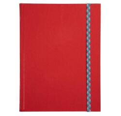 Iderama notebook 220x170, 192 lined pages - red