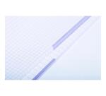 Duo Book cahier reliure intégrale A4+ 80 pages petits carreaux + 80 pages lignées détachables perforé 4 trous Rouge/Bleu - Bleu/rouge