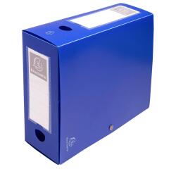 Archivbox mit Druckknopf, PP 700µ, Rückenbreite 100mm, 25x33cm für DIN A4, Opak