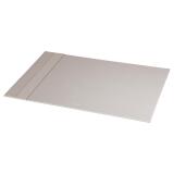 Rhodiarama sous-main rigide simili cuir italien 60x40 cm - Argent
