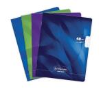 Cahier piqué 8000 CARTE 17x22 cm 48 pages grands carreaux 90 g - Assortis