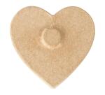 Pack de 12 coeurs aimantés 3x12x20cm - Kraft