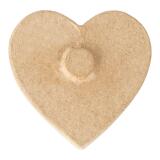 Pack de 12 coeurs aimantés 3x12x20cm - Kraft