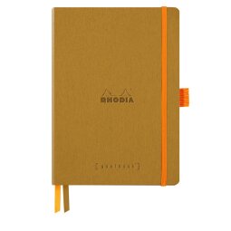 Rhodiarama Goalbook souple A5 240 pages dot papier ivoire 90g - Or