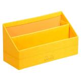 Rhodiarama porte-courrier simili cuir italien 25x10x14 cm - Jonquille