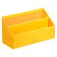 Rhodiarama porte-courrier simili cuir italien 25x10x14 cm - Jonquille