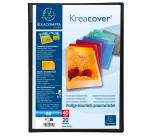 Protège-documents en polypropylène semi rigide Kreacover® Opaque 40 vues - A4 - Couleurs assorties