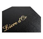 Livre d'or Balacron avec titre 100 pages blanches - 27x22 cm vertical