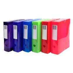 Exacompta Iderama Filing Box, A4, 80mm Spine, PP - Assorted colours