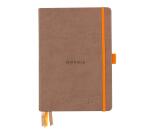 Rhodiarama Goalbook rembordé rigide A5 240 pages dot papier ivoire 90g - Taupe