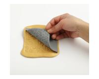 Cernit plaque de texture Mandala - Gris