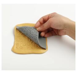 Cernit plaque de texture Mandala - Gris