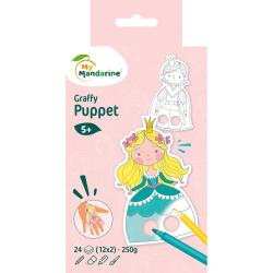 Graffy Puppet, Prince et Princesse - Bleu