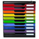 MODULO A4/10 black/harlekin key lockable - Glossy harlequin