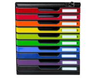 Cassettiera Modulo Iderama 10 cassetti con serratura - Arlecchino glossy
