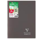 Cahier piqué Koverbook A4 96 pages grands carreaux couverture polypropylène opaque 100% recyclé - Assortis