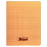 Cahier piqué 8000 POLYPRO 17x22 cm 48 pages grands carreaux 90 g - Orange
