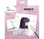Manga Dream Carnet de coloriage 20x20 cm - Violet