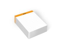 Rhodia bloc Memo N°11 petits carreaux 5x5 240 feuillets - filmé individuellement - Blanc