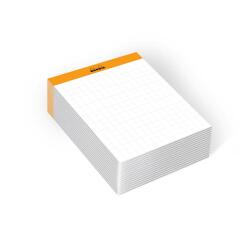 Rhodia bloc Memo N°11 petits carreaux 5x5 240 feuillets - filmé individuellement - Blanc