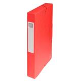 Boite de classement Exabox Dos 40mm Carte lustrée - A4 - Rouge