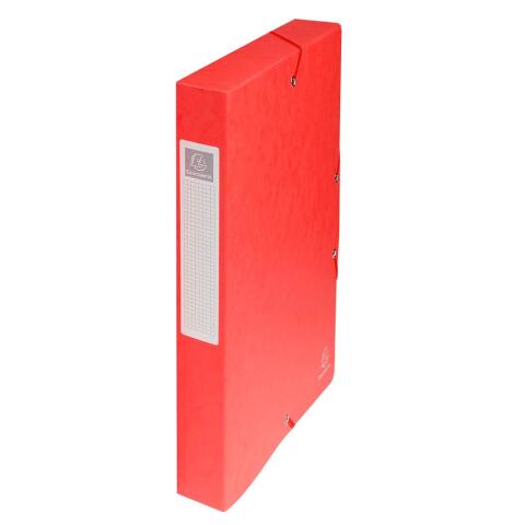 Carpeta Exacompta de proyecto Exabox Lomo 40mm cartulina lustrada Scotten Nature Future - Rojo