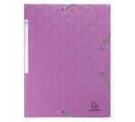 Chemise à élastique 3 rabats polypropylène recyclé Pop'N Co - Couleurs assorties