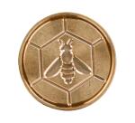 Pastille laiton sur broche 24 mm