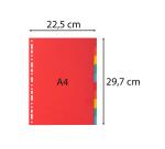 Separadores Exacompta cartulina 220grs 10 posiciones - A4