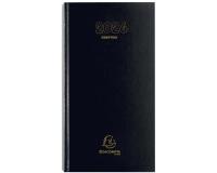 Agenda de bureau Comptoir Euro et cents 15 x 27 cm Journalier 2026 - Noir