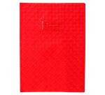 Protège-cahiers grain losange PVC 18/100ème avec porte-étiquette A4