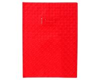 Protège-cahiers grain losange PVC 18/100ème avec porte-étiquette A4