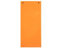 Paquet 100 fiches intercalaires horizontales unies perforées - 105x240mm - Orange