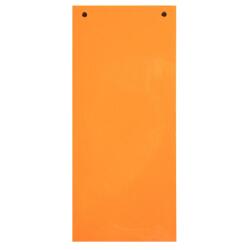 Paquet 100 fiches intercalaires horizontales unies perforées - 105x240mm