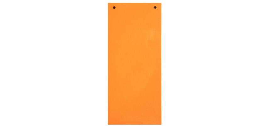 Paquet 100 fiches intercalaires horizontales unies perforées - 105x240mm